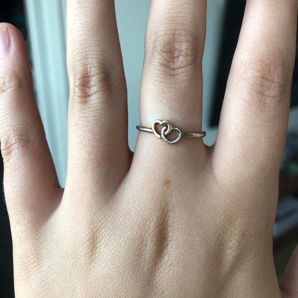 Brand New Pandora Heart Ring- Gold/Silver